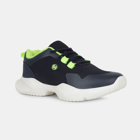 Bubblegummers navy lace-up sneaker shoes for kids